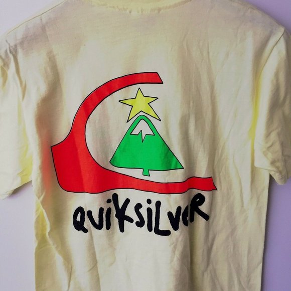 AMERICAN VINTAGE 80s Quiksilver T Shirt Surf M - Picture 8 of 10